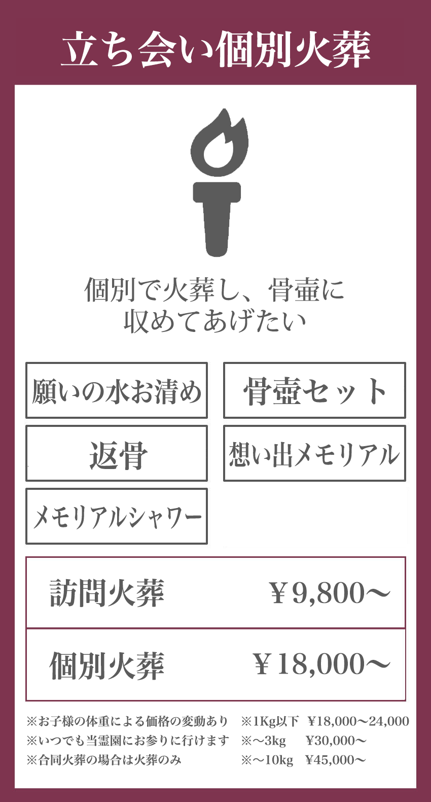 預かりお任せ火葬